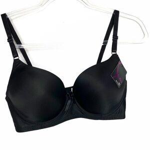 NWT Black underwire tshirt bra 38C